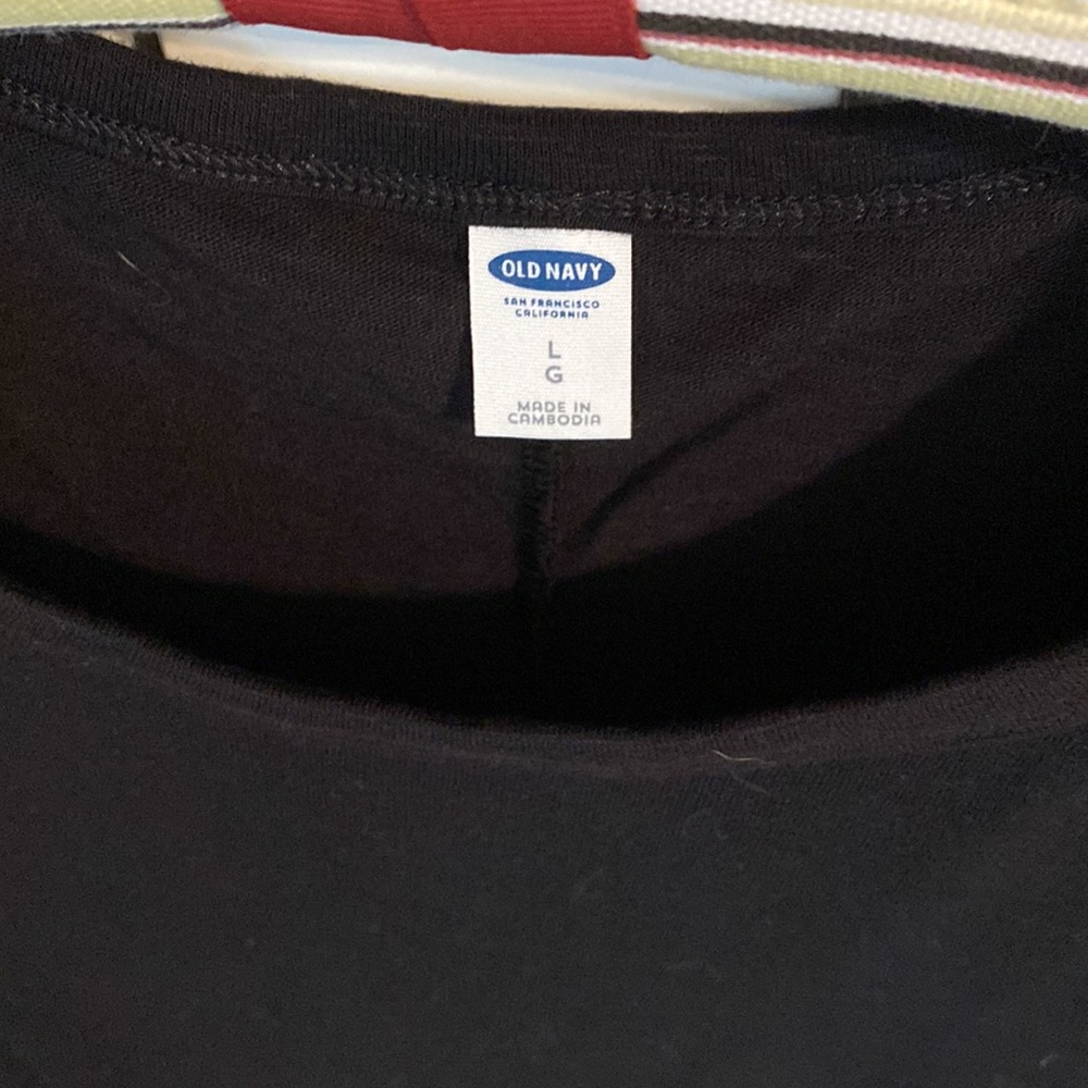 Old Navy T-Shirt Dress Black - Picture 2 of 4